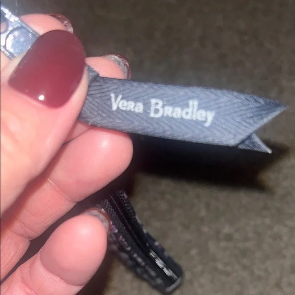 Vera Bradley Mimosa Medallion Blue and Purple Quilted Pouch - Picture 2 of 5